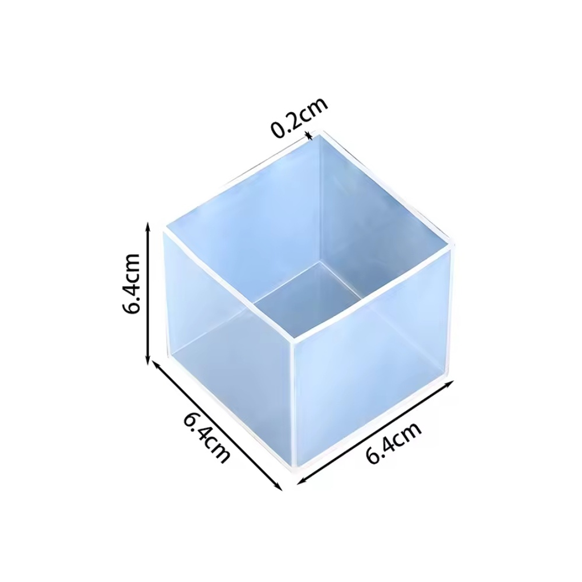 Molde silicona cubos 4