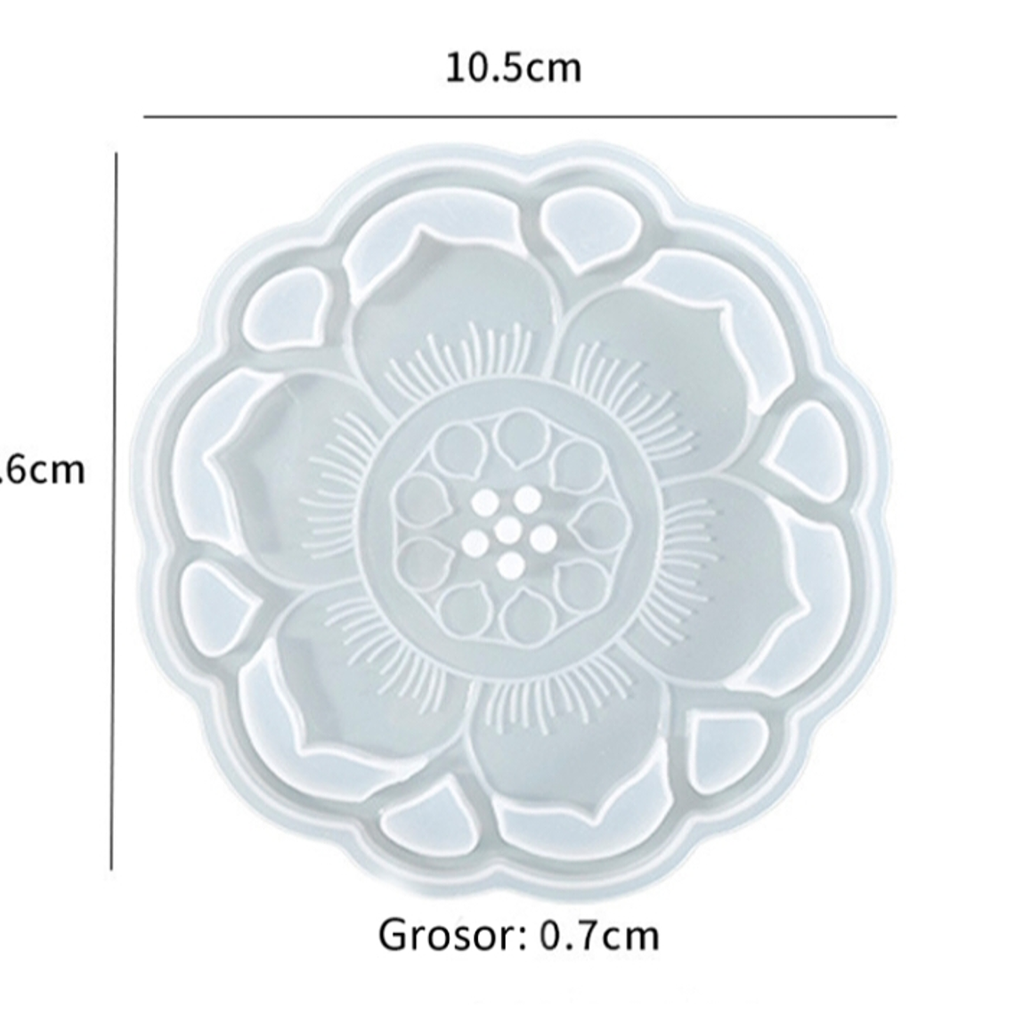 Molde posavasos flor  1