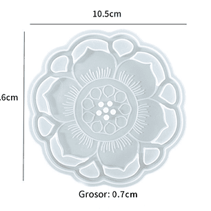 Molde posavasos flor 