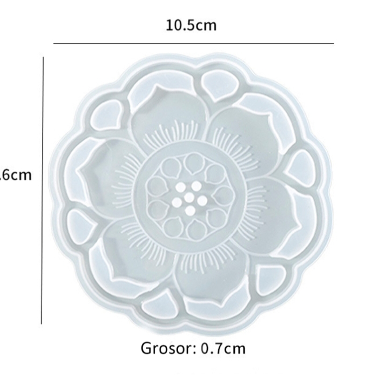Molde posavasos flor  1