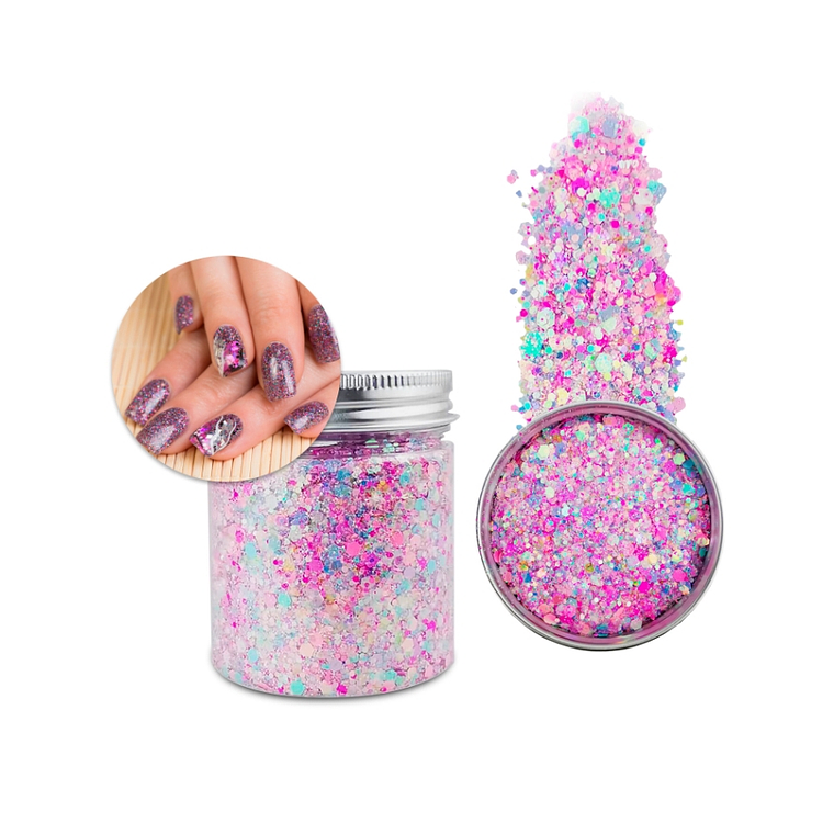 Glitter Lila Brillante  1