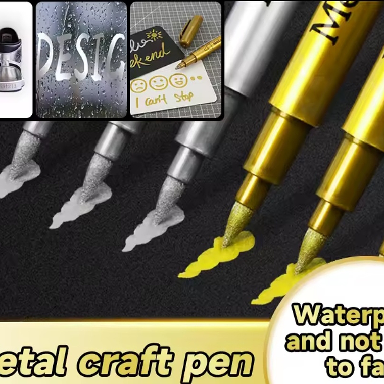 Lapiz metalizado waterproof para manualidades 3
