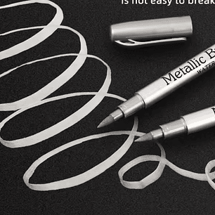 Lapiz metalizado waterproof para manualidades