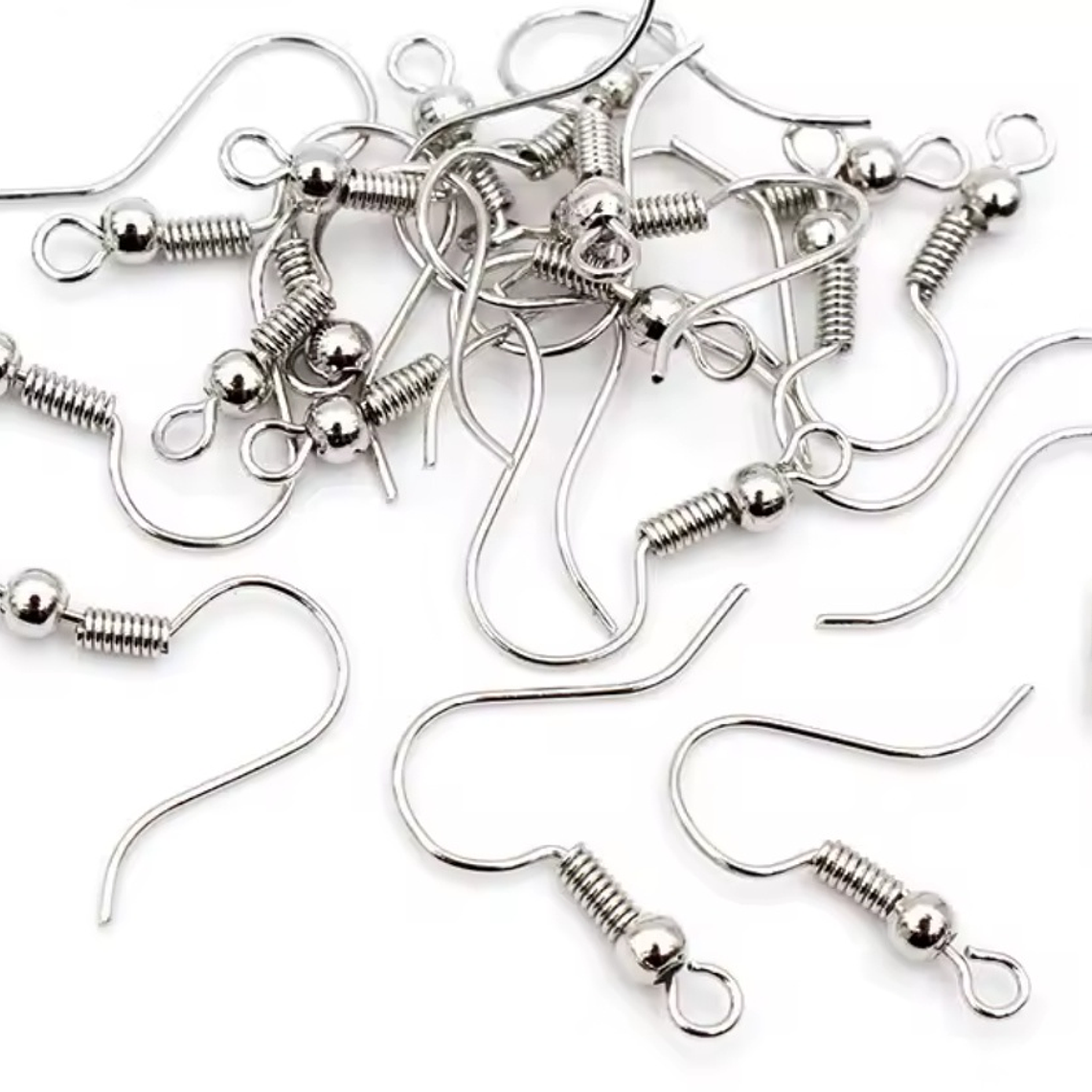 Gancho aros acero inoxidable plateados  1