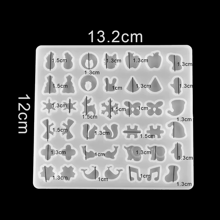 Molde para resina pequeño mix  aros tope 2