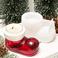 Molde bota navideña portavela resina - Miniatura 3