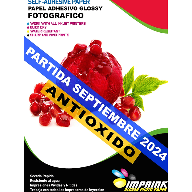 Papel fotográfico adhesivo glossy 