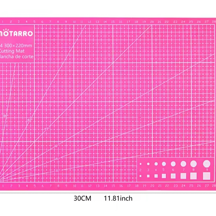 Tapete De Corte Resistente Para Manualidades Y Diy - Rosado 2