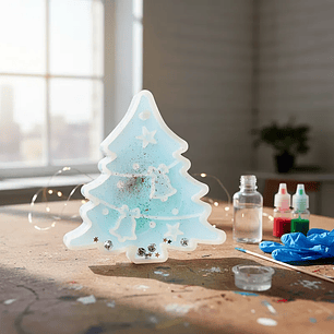 Molde para resina árbol navidad 