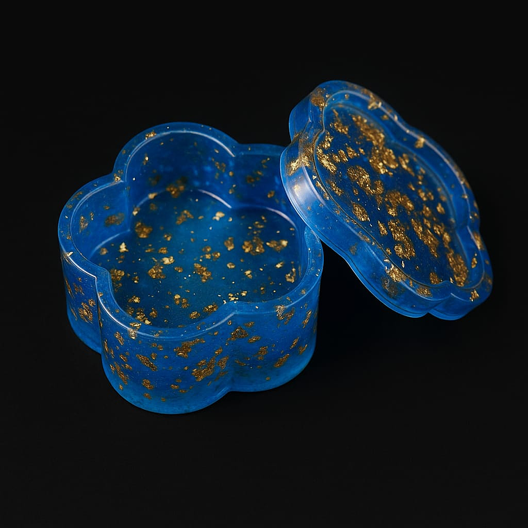 Molde resina Joyero flor 1