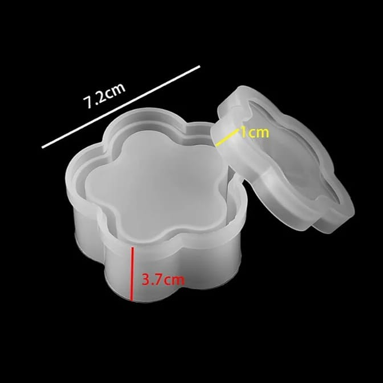 Molde resina Joyero flor 3