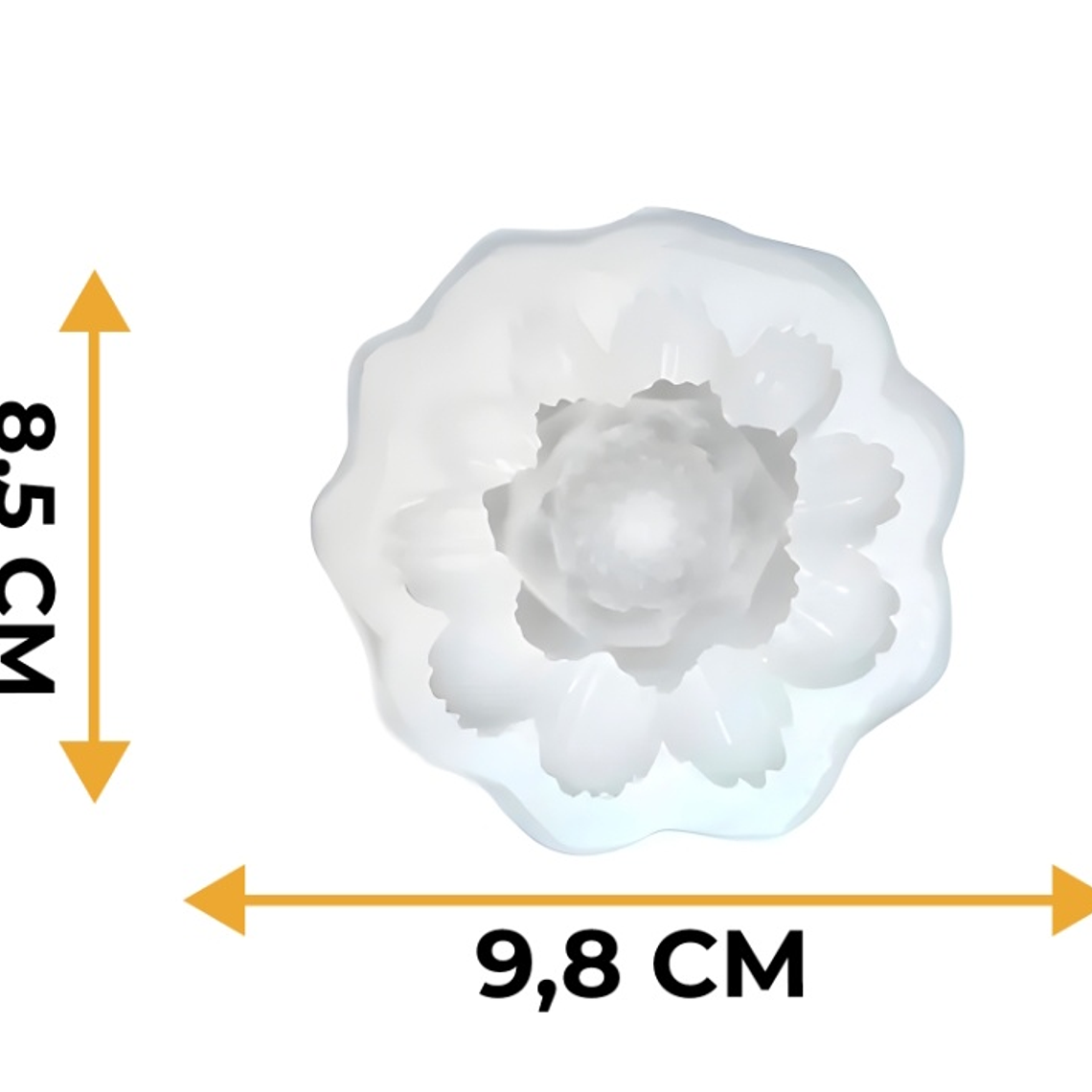 Molde silicona Flor de Loto velas  2