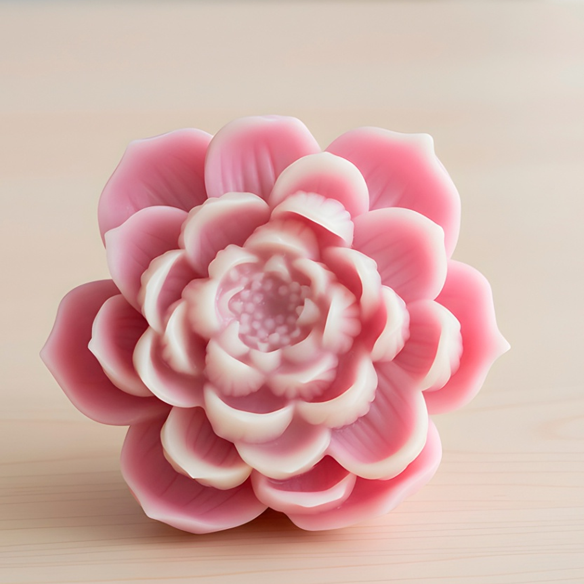 Molde silicona Flor de Loto velas  3