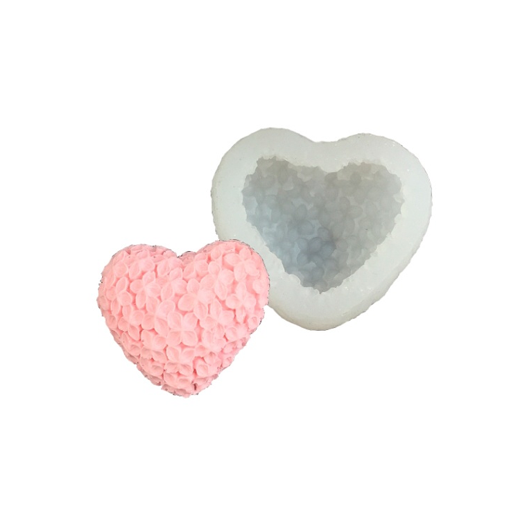 Molde silicona Corazón vela 1