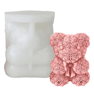 Molde silicona oso vela 