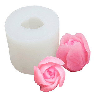 Molde silicona tulipán velas 