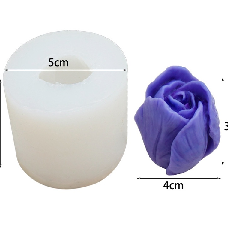 Molde silicona tulipán velas  2
