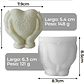 Molde De Silicona Para Vela Corazón Con Manos - Miniatura 2