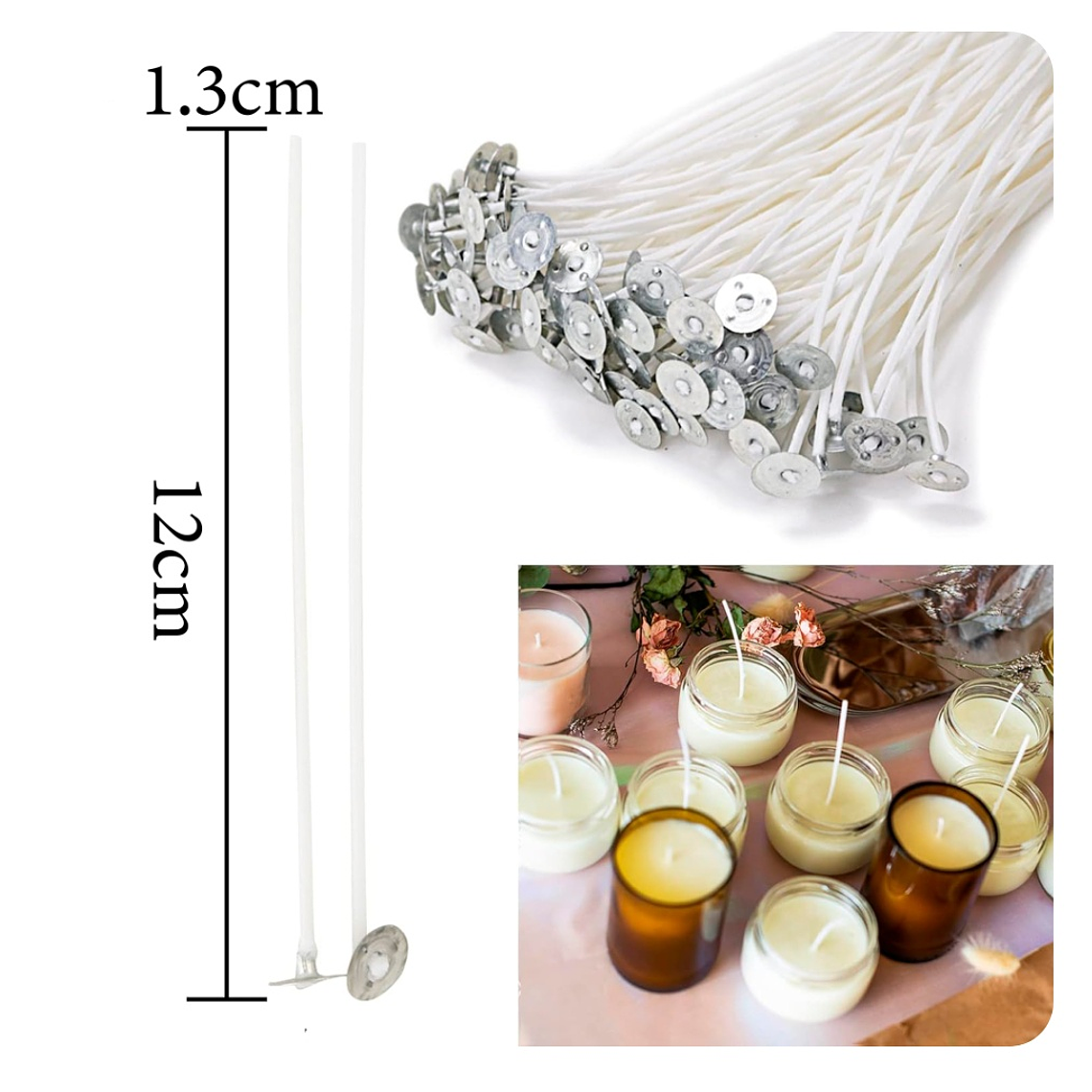 Pábilos Encerados Mecha De Vela 10UNI 2