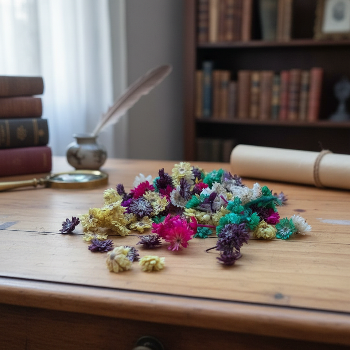 SURTIDO FLORES SECAS  DECORACIÓN RESINA 1