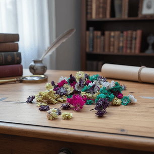 SURTIDO FLORES SECAS  DECORACIÓN RESINA