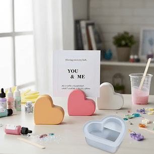 Molde corazon porta foto o tarjeta 