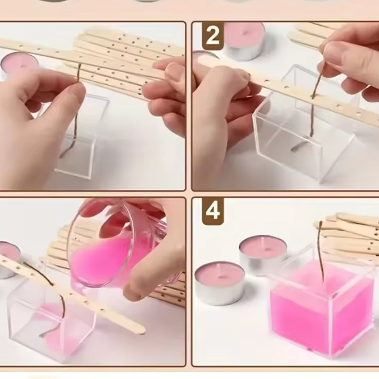 Centrador de mechas para velas (madera) 3