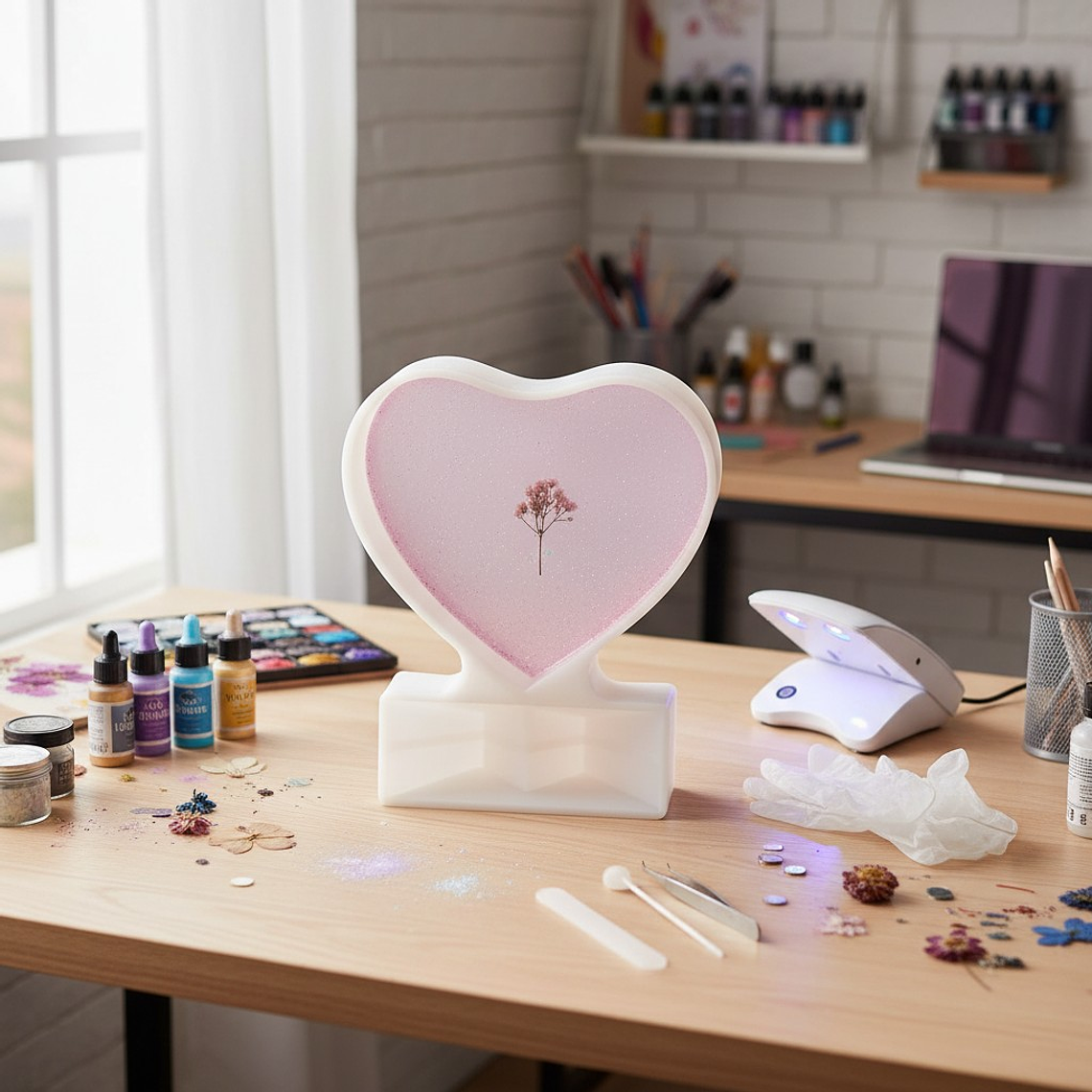 Molde para resina Retrato Corazón  pequeño 1