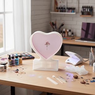 Molde para resina Retrato Corazón  pequeño