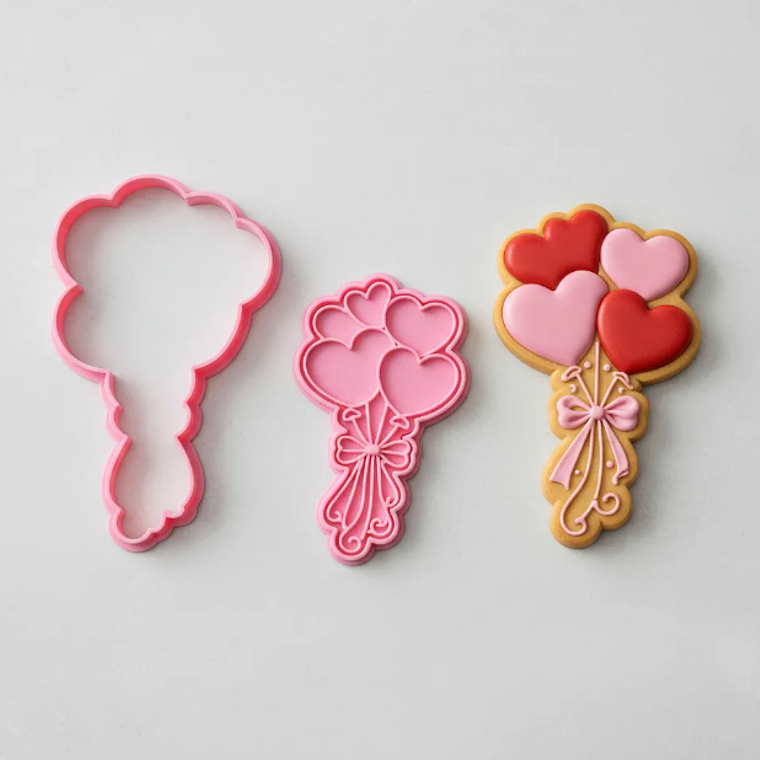 Cortador galleta globo corazones 1