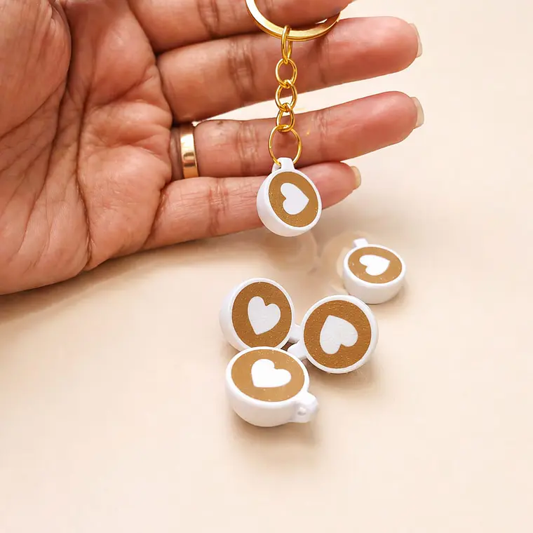 Dije llavero taza corazón  1