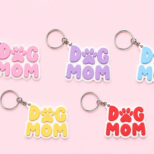 Dijes para llavero Dog Mom 10 unidades