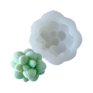 Molde Silicona Velas Suculentas 5,5x5,4 cm