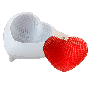 Molde Silicona Corazón Aromaterapia Velas 