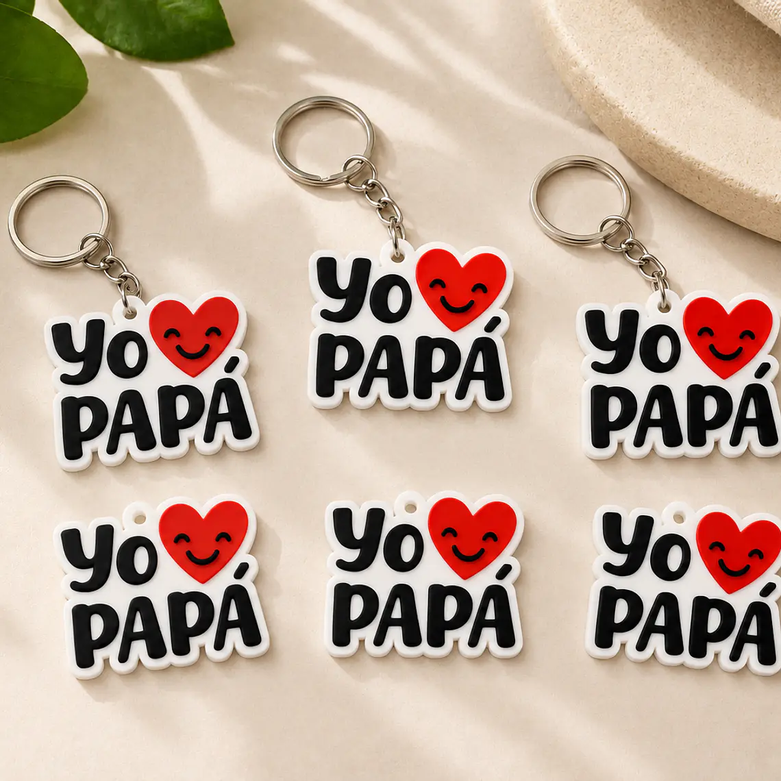 Llavero día del padre: corazón. POR MAYOR 1