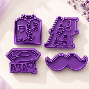Cortador galleta + stamp día del padre 