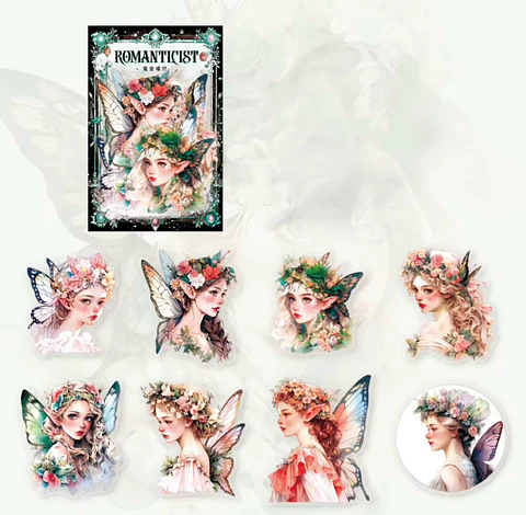Set de Stickers “Romanticist Moon & Bloom”