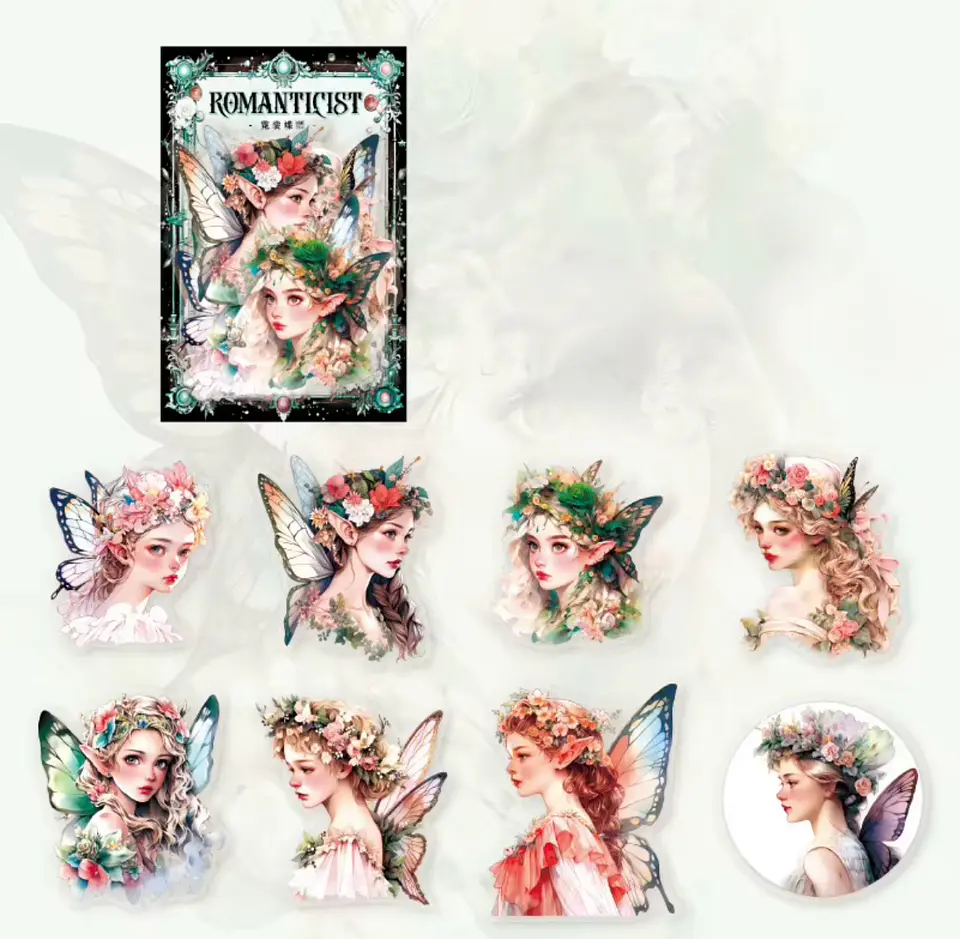 Set de Stickers “Romanticist Moon & Bloom” 1