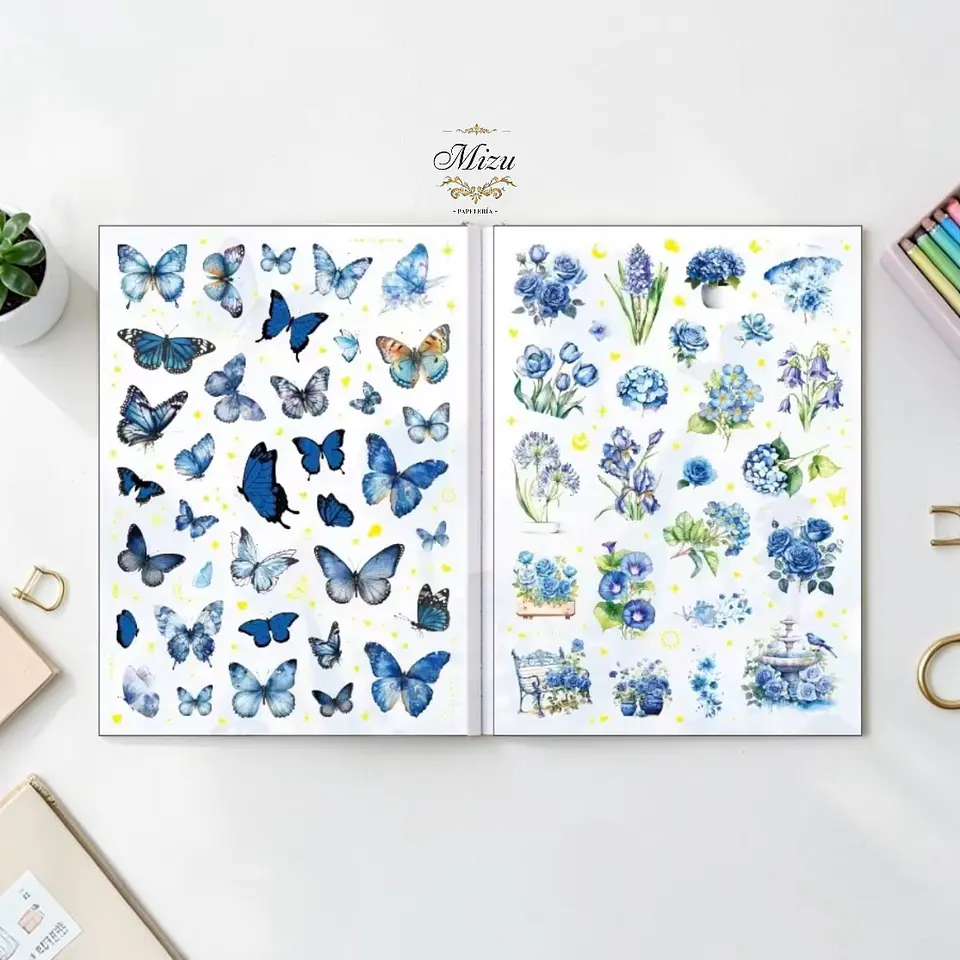 Flores y Mariposas. 3