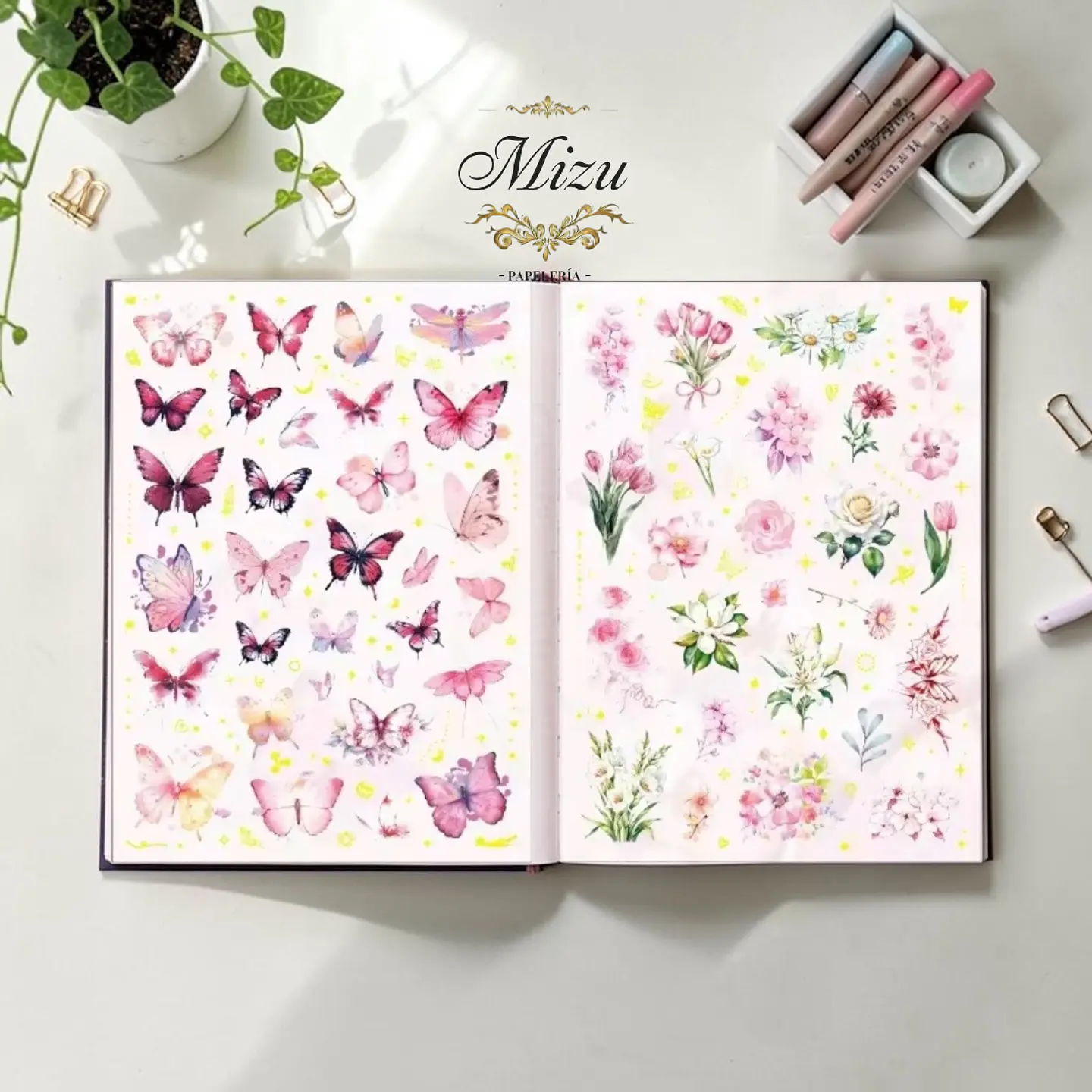 Stickers - Mariposas & Flores 4