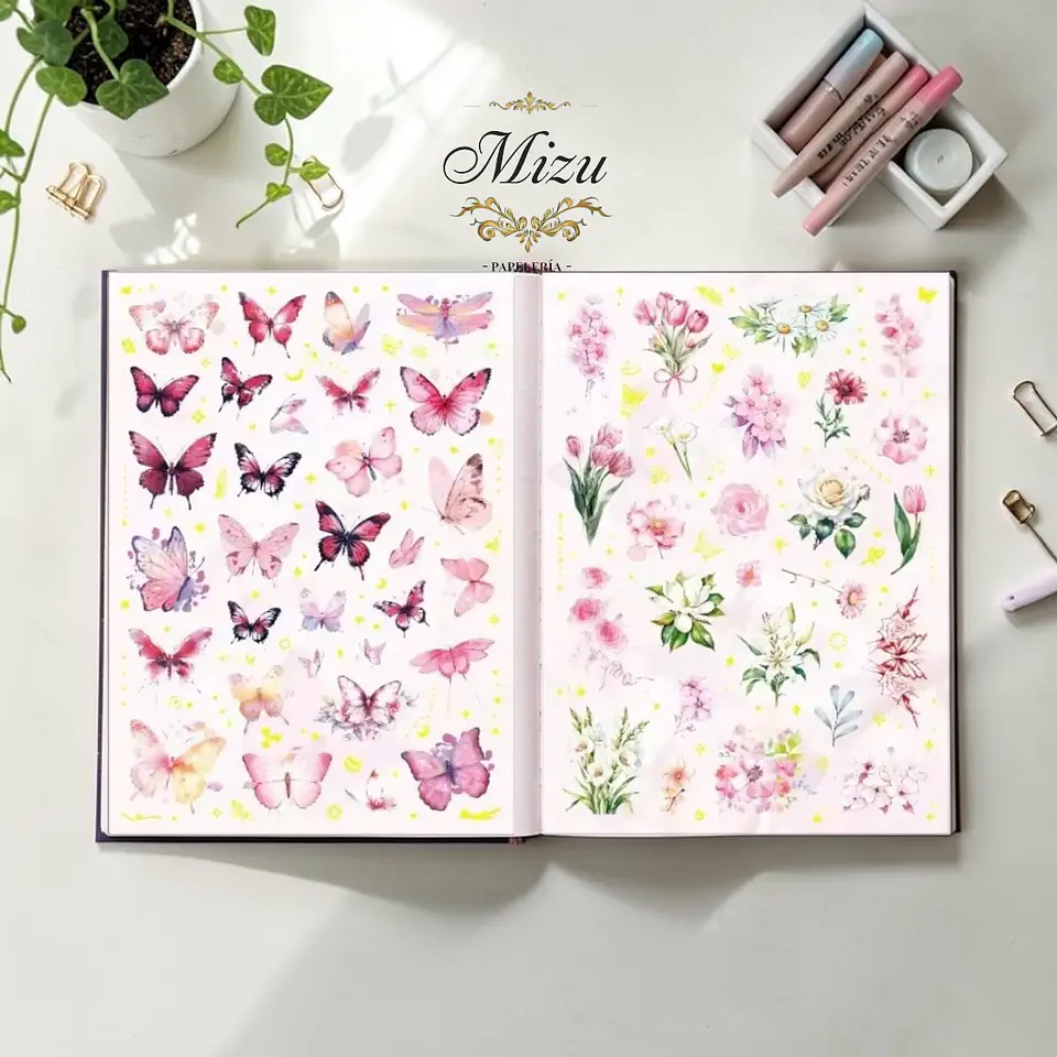 Flores y Mariposas. 4