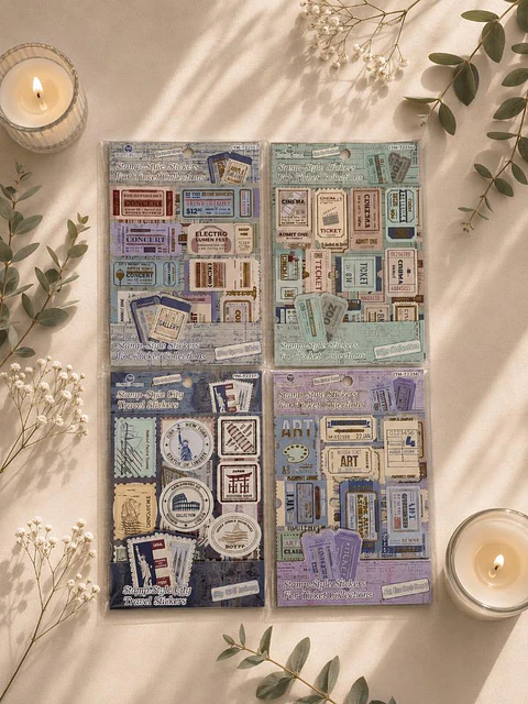 Estilo Vintage – Estampillas y Tickets