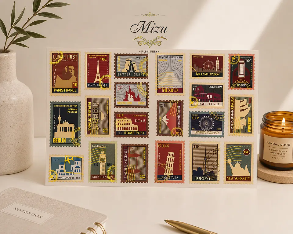 Estilo Vintage – Estampillas y Tickets 3