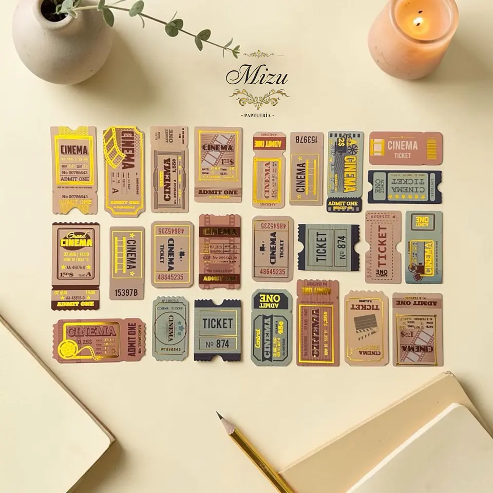 Estilo Vintage – Estampillas y Tickets 4