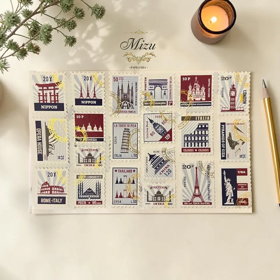 Estilo Vintage – Estampillas y Tickets 5