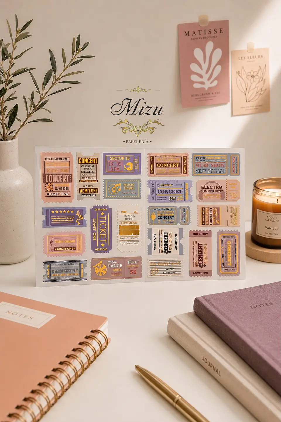 Estilo Vintage – Estampillas y Tickets 8