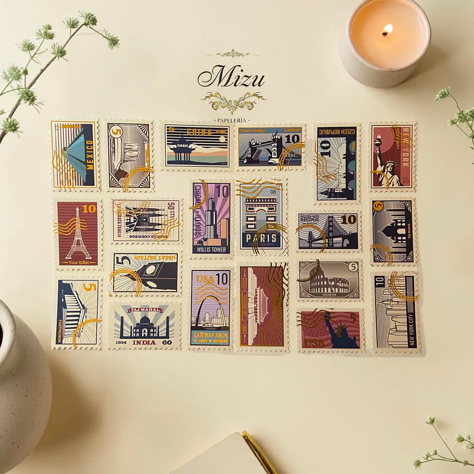 Estilo Vintage – Estampillas y Tickets 9