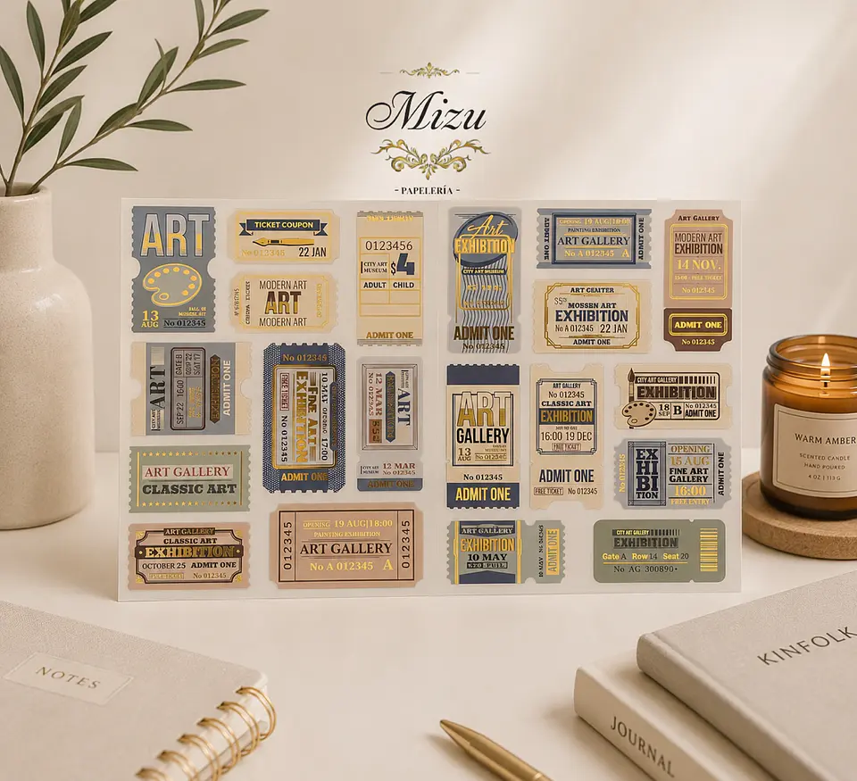 Estilo Vintage – Estampillas y Tickets 10