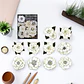Stickers - Flores Blancas con Bordes Dorados - Miniatura 3