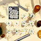 Stickers - Flores Blancas con Bordes Dorados - Miniatura 5